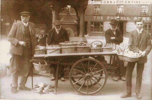 Stall outside Powell Arms ~1912